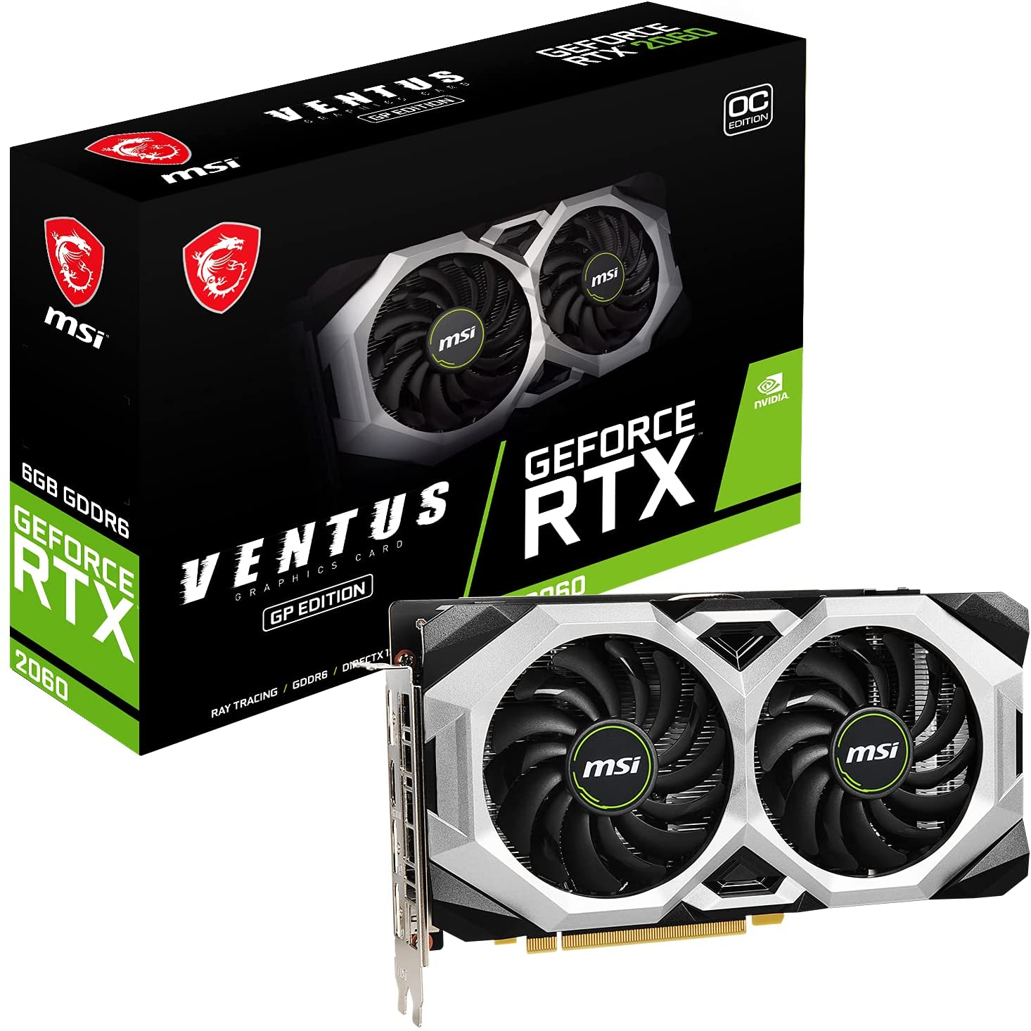 MSI GeForce RTX 2060 Ventus GP 6GB OC GPU